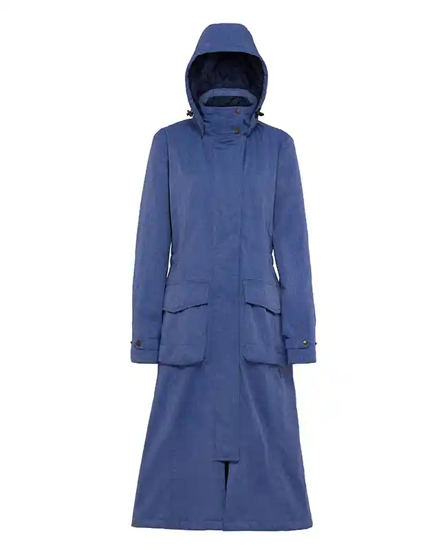 abrigo largo impermeable suffolk para mujer